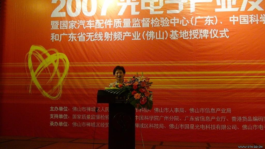 国家半导体照明工程研发及产业联盟秘书长吴玲作讲话